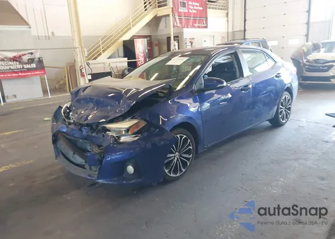 2015 Toyota Corolla S Plus z USA, uszkodzony, nr VIN 5YFBURHE2FP349595